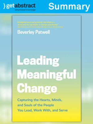 cover image of Leading Meaningful Change (Summary)